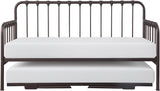 COIT Bronze Metal 79" Wide Daybed with Lift-Up Trundle