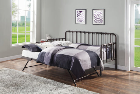 COIT Bronze Metal 79" Wide Daybed with Lift-Up Trundle