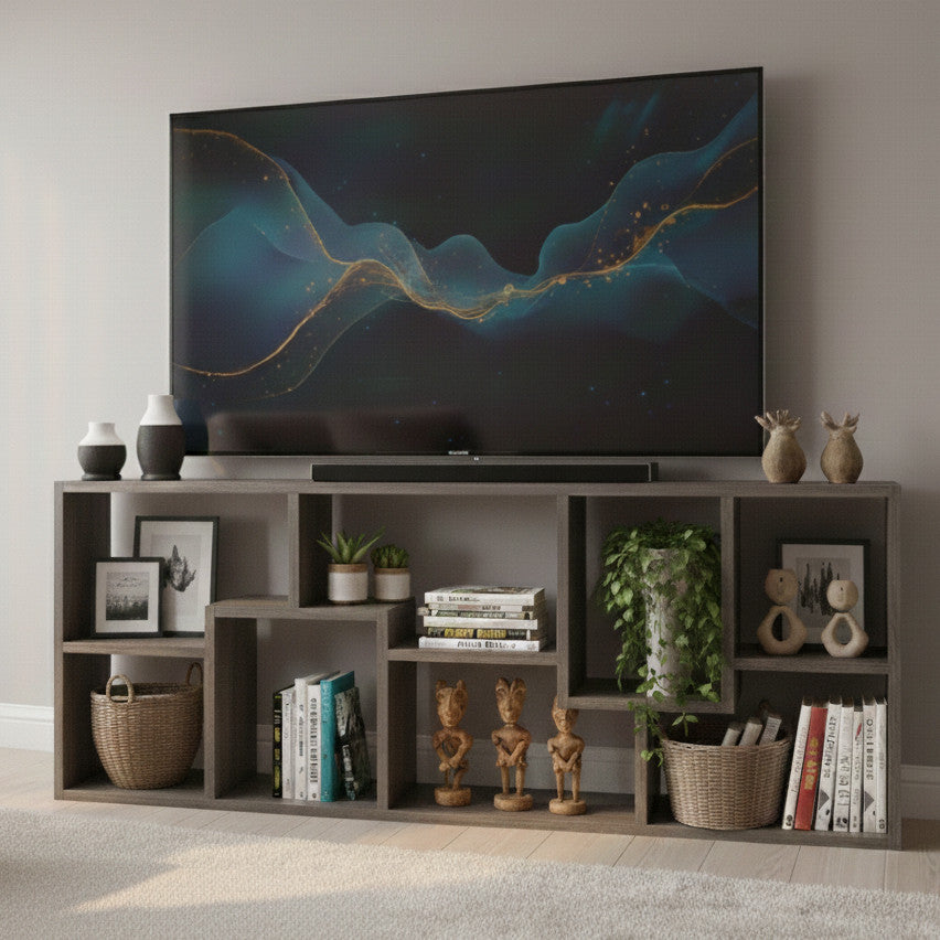 COLMER Dark Gray 71" Wide x 35" Height TV Stand (RTA)