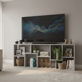 COLMER Light Gray 71" Wide x 35" Height Versatile TV Stand