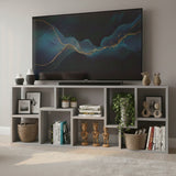 COLMER Light Gray 71" Wide x 35" Height Versatile TV Stand