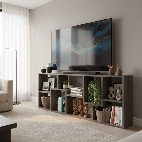 COLMER Dark Gray 71" Wide x 35" Height TV Stand (RTA)