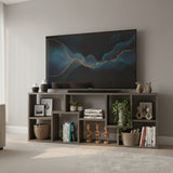 COLMER Dark Gray 71" Wide x 35" Height TV Stand (RTA)
