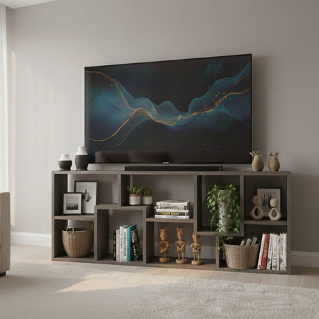 COLMER Dark Gray 71" Wide x 35" Height TV Stand (RTA)