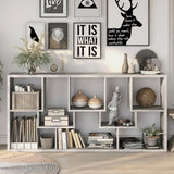 COLMER Light Gray 71" x 35" Bookcase (RTA)