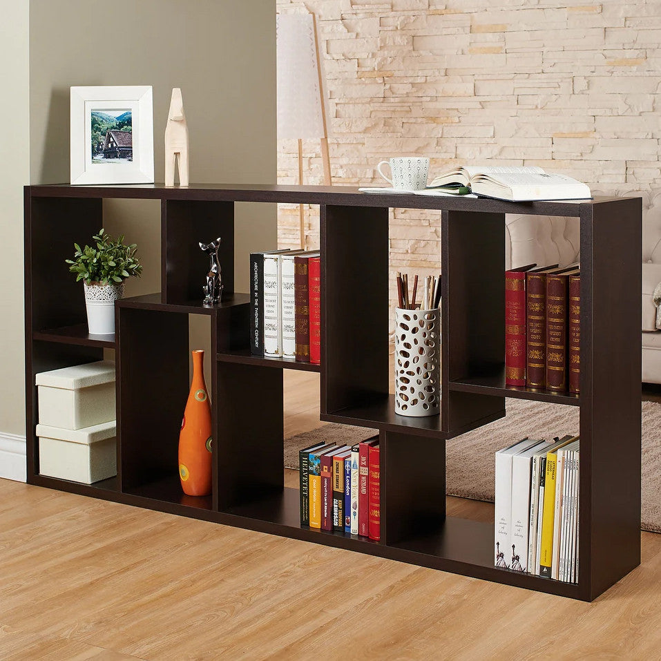 COLMER Dark Brown 71" x 35" Bookcase (RTA)
