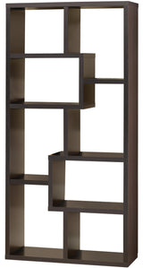 COLMER Dark Brown 35" x 71" Bookcase (RTA)