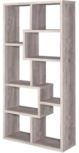 COLMER Light Gray 35" x 71" Bookcase (RTA)