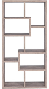 COLMER Light Gray 35" x 71" Bookcase (RTA)