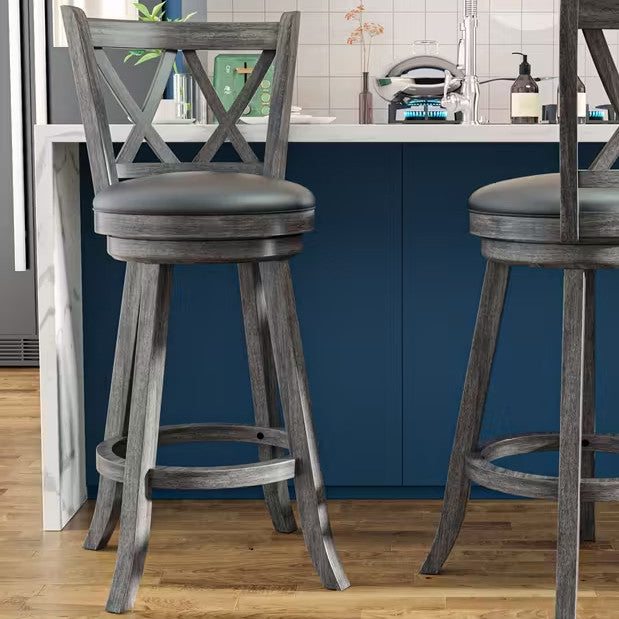 CONGRESS Distressed Gray 29" Barstool