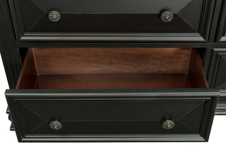 CONROE Black 65" Wide Dresser