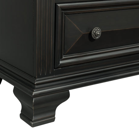 CONROE Black 65" Wide Dresser