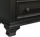 CONROE Black 28" Wide Night Stand