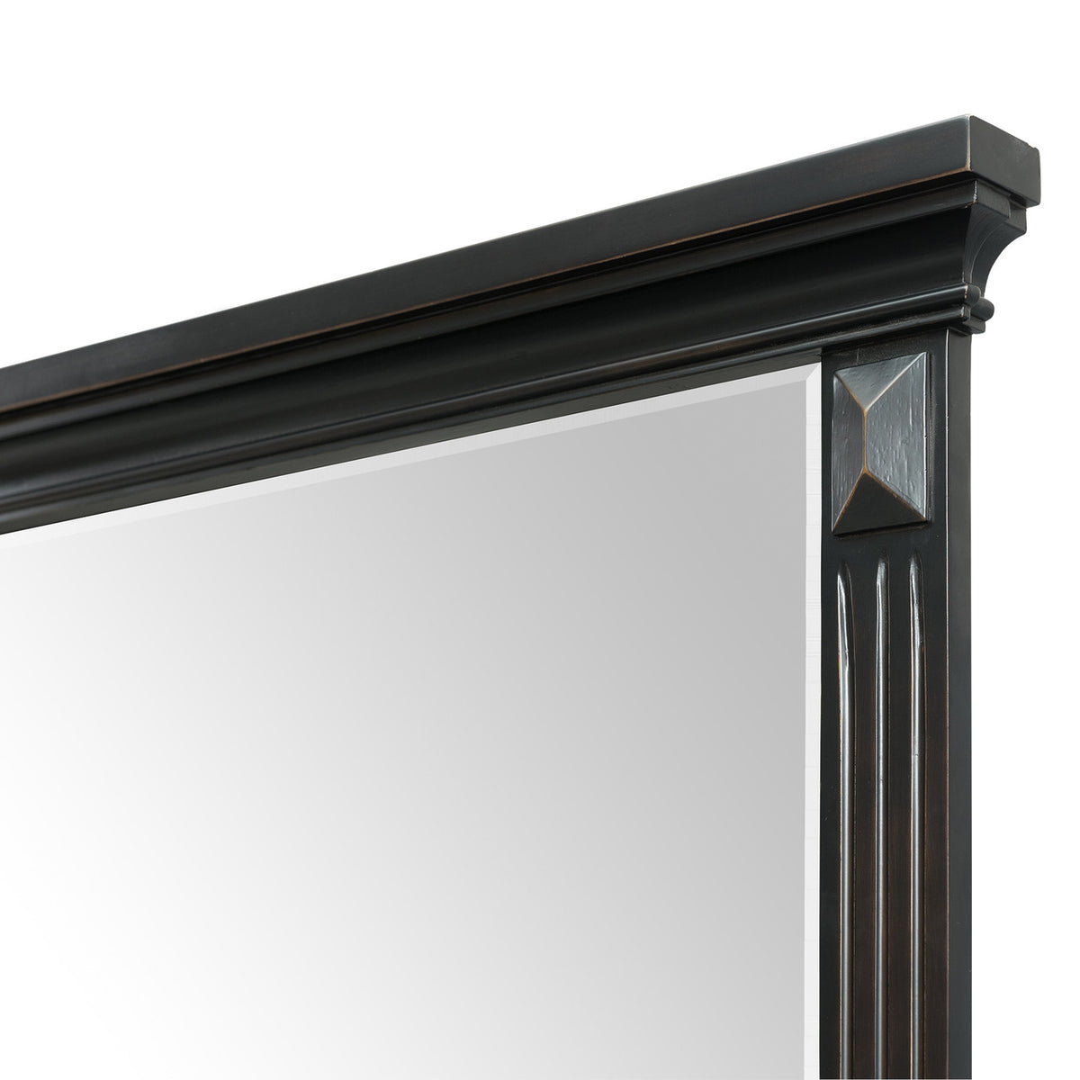 CONROE Black 65" Wide Dresser and Mirror