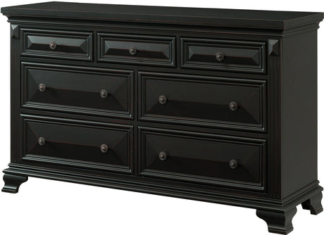 CONROE Black 65" Wide Dresser