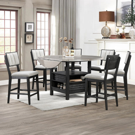 CORINA Espresso Counter Height Chair