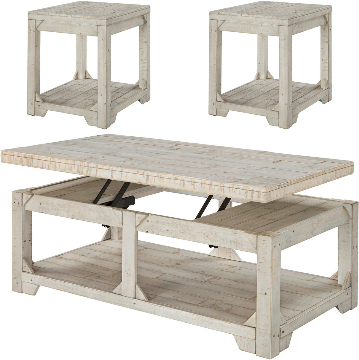 COROZAL Lift-Top 3-Piece Table Set