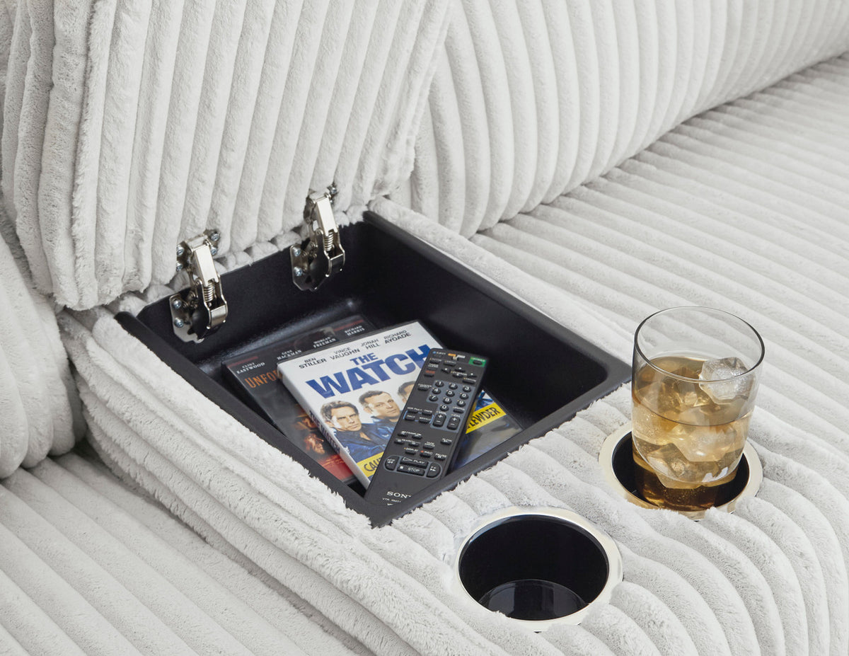 CORSICA Alloy Corduroy 13" Wide Storage Console