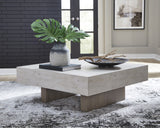COSSETTE Cement-Look 42" x 42" Coffee Table