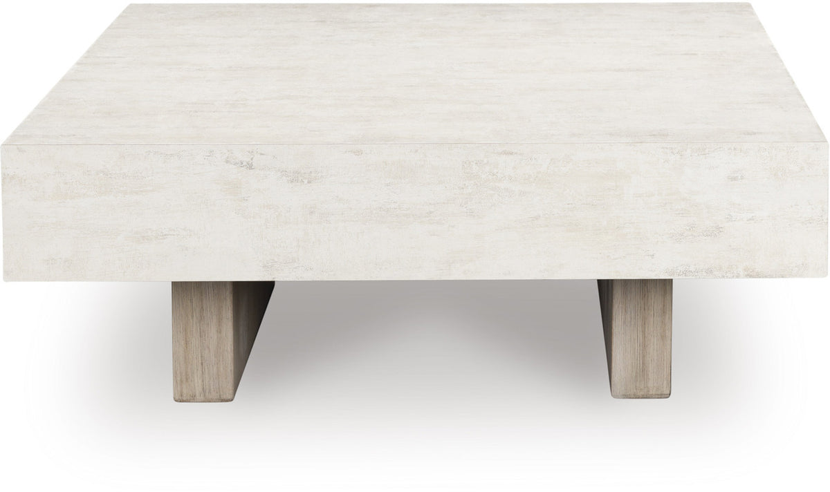 COSSETTE Cement-Look 42" x 42" Coffee Table