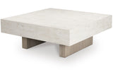COSSETTE Cement-Look 42" x 42" Coffee Table