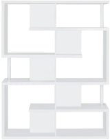 COURIER White 47" Wide Bookshelf (RTA)