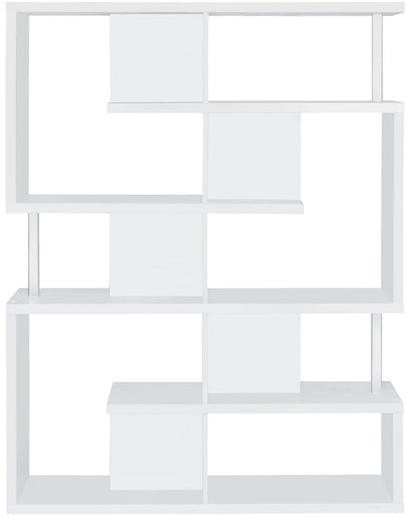 COURIER White 47" Wide Bookshelf (RTA)