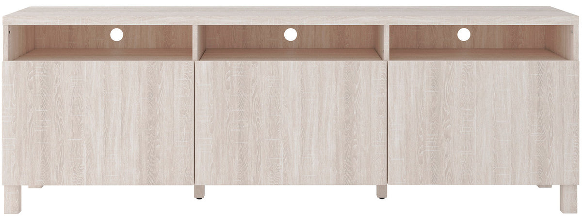 CRIGAN White 70 Inch Wide Door TV Stand (RTA)