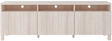 CRIGAN White 70 Inch Wide Door TV Stand (RTA)