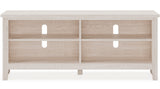 CRIGAN White 58 Inch Wide TV Stand (RTA)