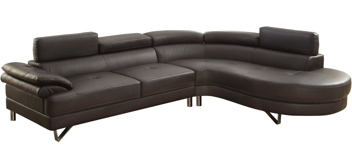 Cady Dark Brown Sectional