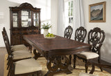 CAVANAUGH Brown Pecan 9 Piece Dining Set