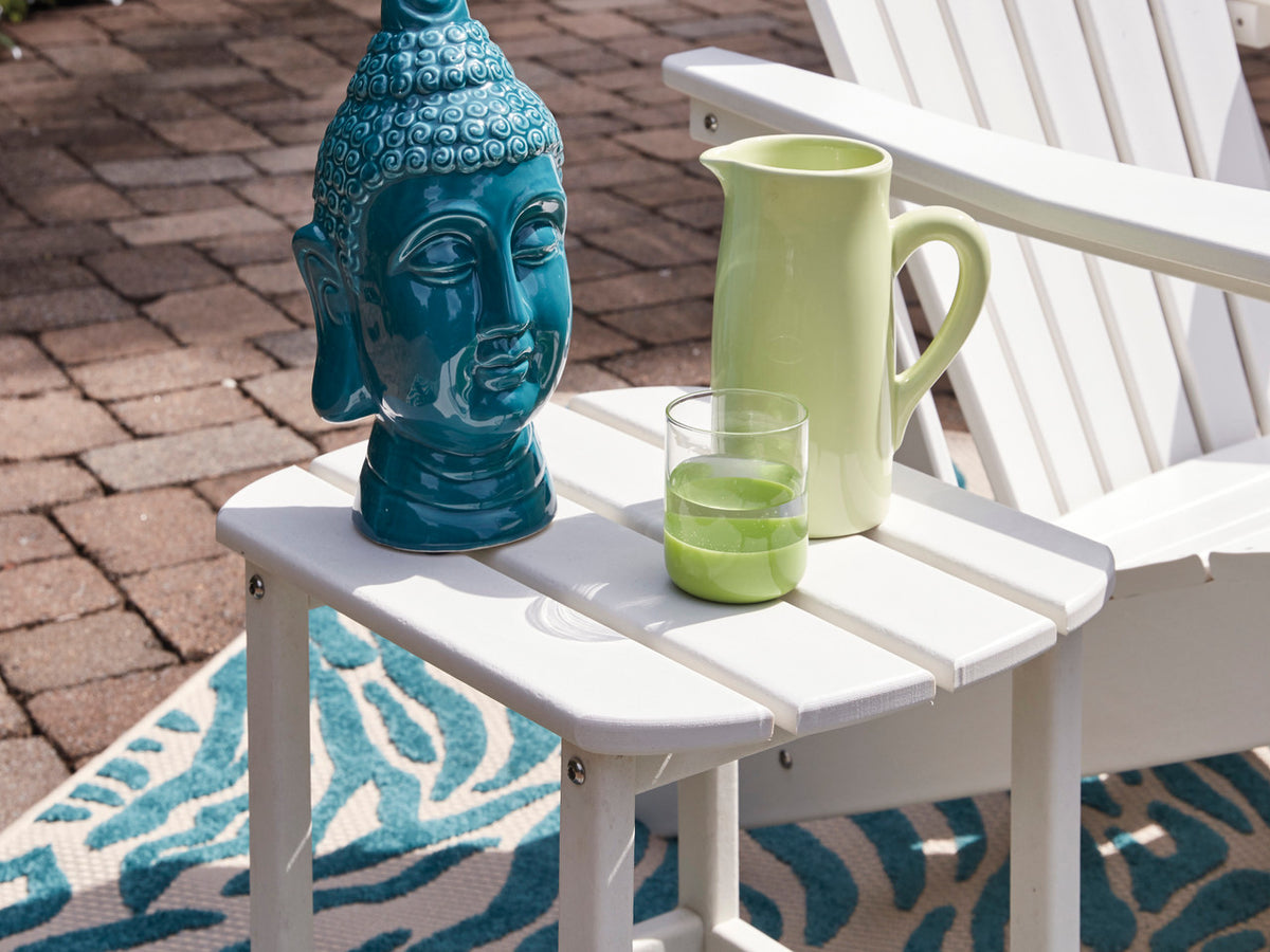 CHAMPLAIN White 15" Wide Adirondack Side Table