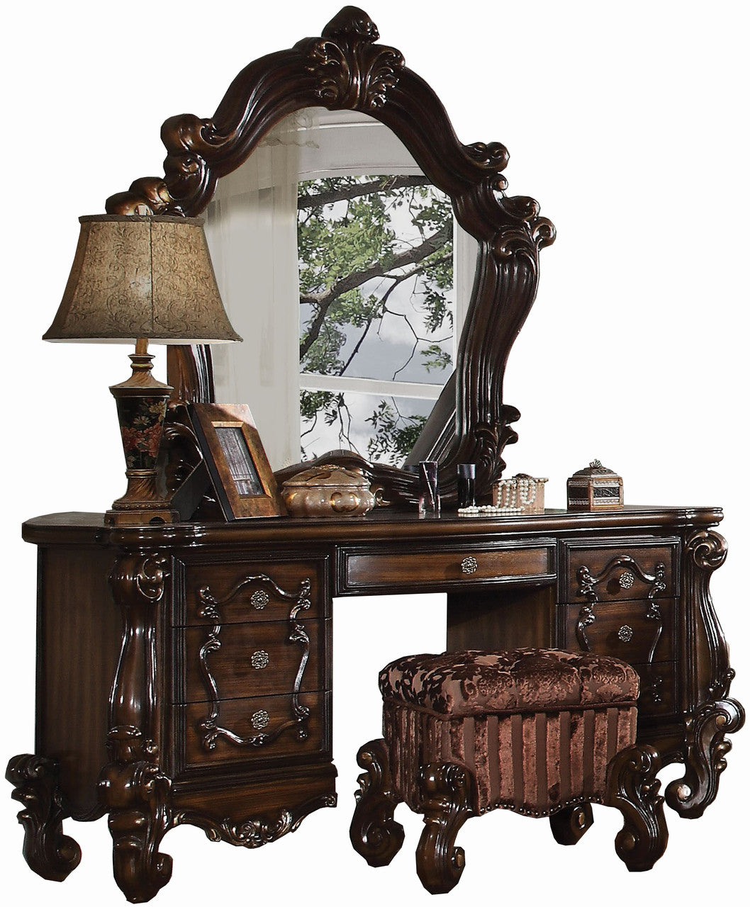 CHAPELHILL Cherry 67" Wide Vanity & Mirror