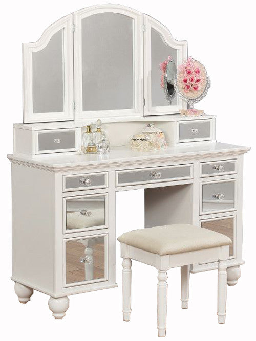 CHARLOTTE 46" Wide Vanity Desk & Mirror