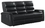 CISCO Black Reclining Sofa and Loveseat