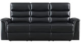 CISCO Black Reclining Sofa and Loveseat