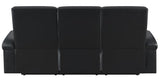 CISCO Black Reclining Sofa and Loveseat