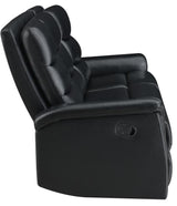 CISCO Black Reclining Sofa and Loveseat