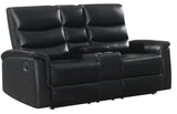 CISCO Black Reclining Sofa and Loveseat