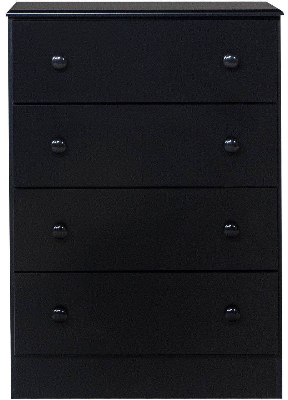 COEPTO Black 27" Wide 4 Drawer Chest