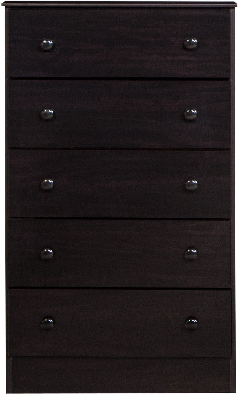 COEPTO Merlot 27" Wide 5 Drawer Chest  *Clearance