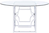 COLLINS Chrome 54" Wide Dining Table