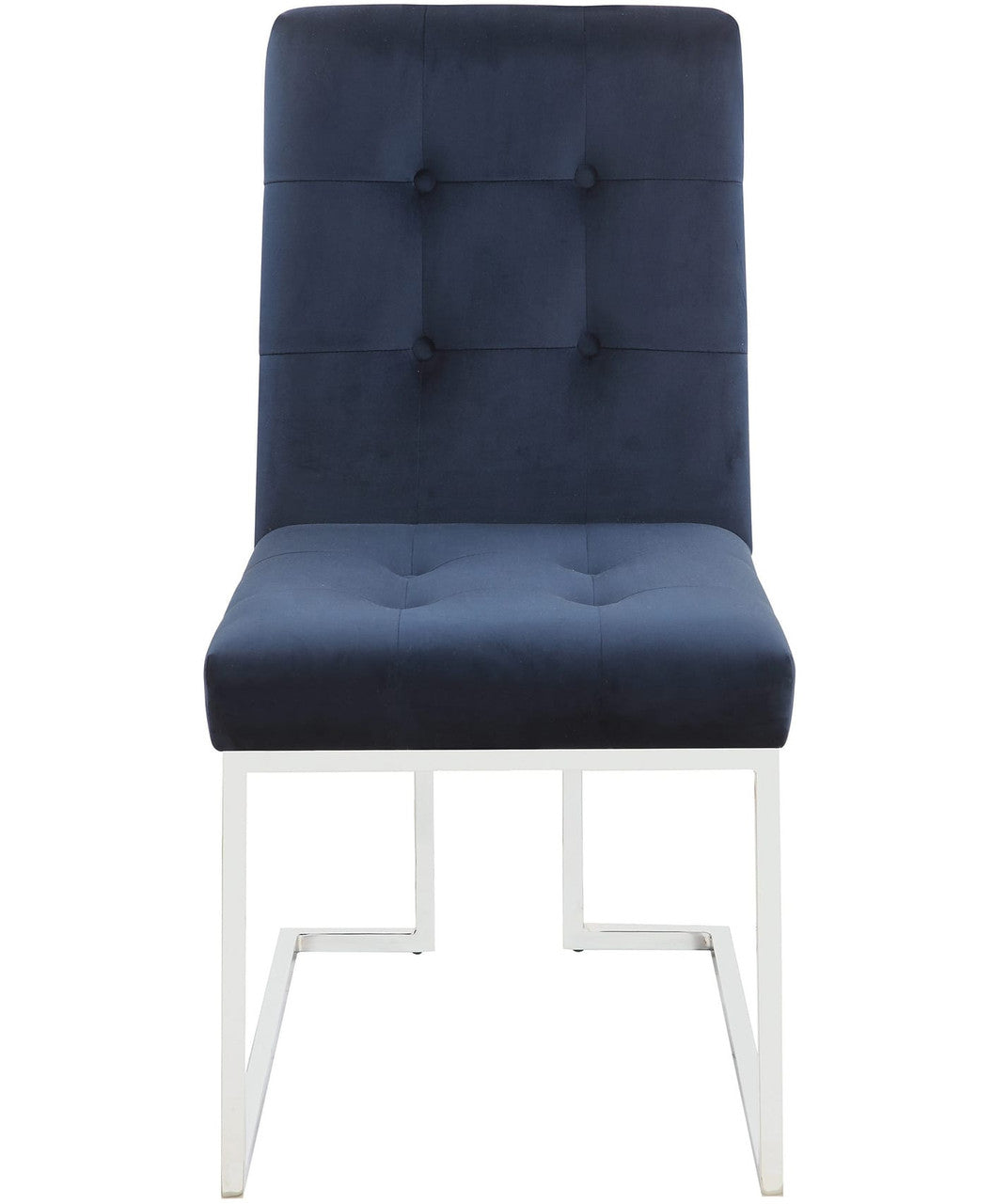 COLLINS Blue and Chrome Chair