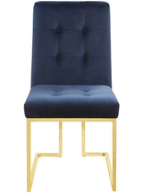 COLLINS Blue and Gold Chair