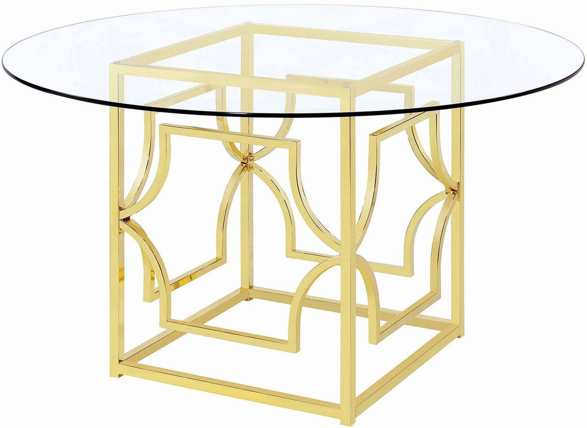 COLLINS Blue and Gold 5 Piece Dining Set