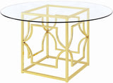 COLLINS Gold 54" Wide Dining Table