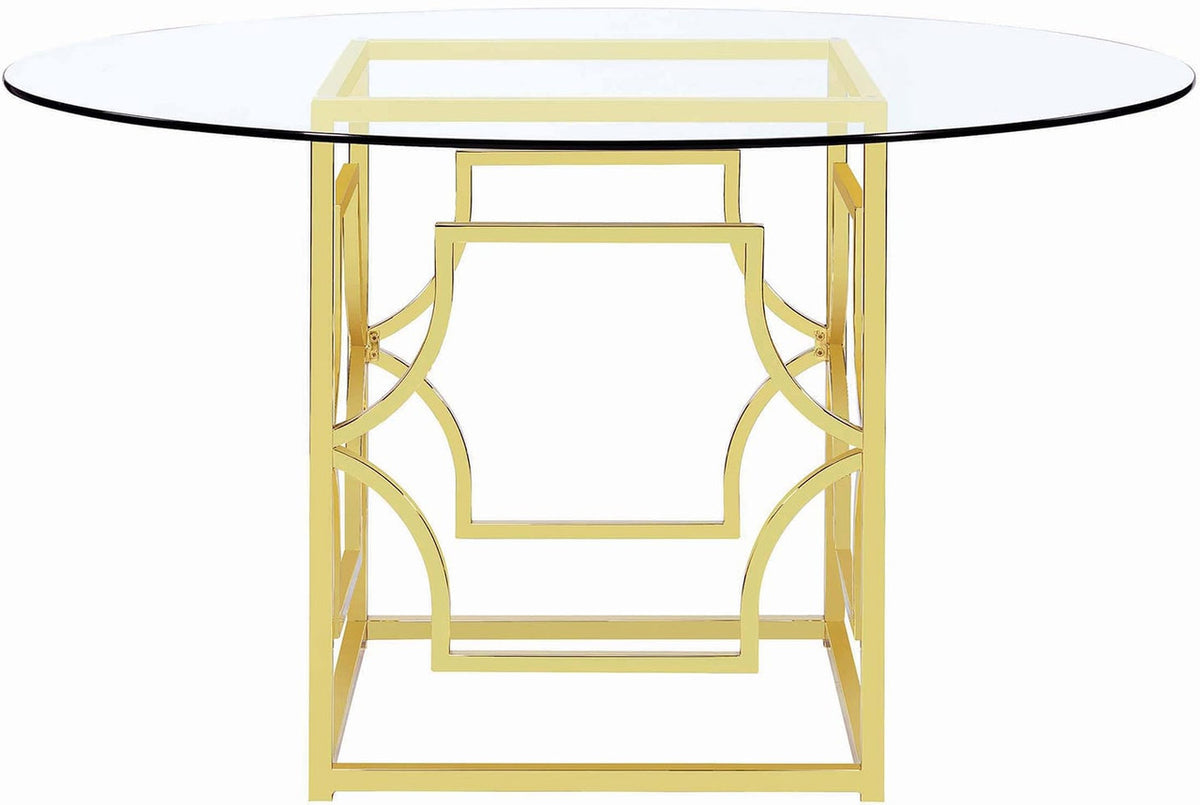 COLLINS Gold 54" Wide Dining Table