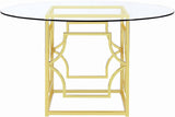 COLLINS Gold 54" Wide Dining Table