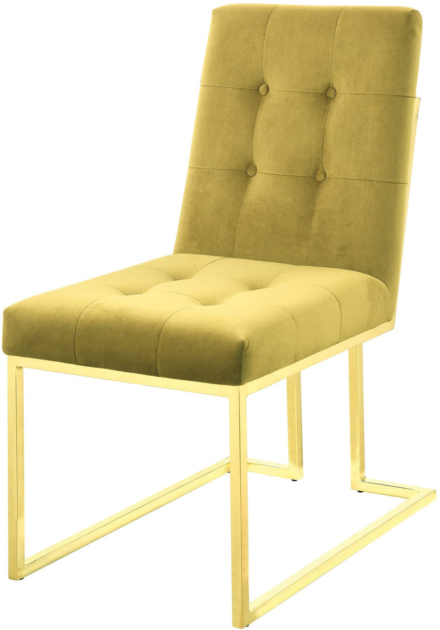 COLLINS Mustard and Gold 5 Piece Dining Set